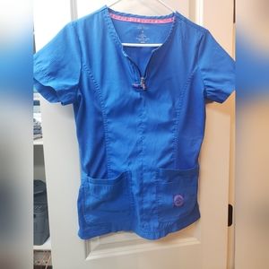 Koi Lite royal blue scrub set